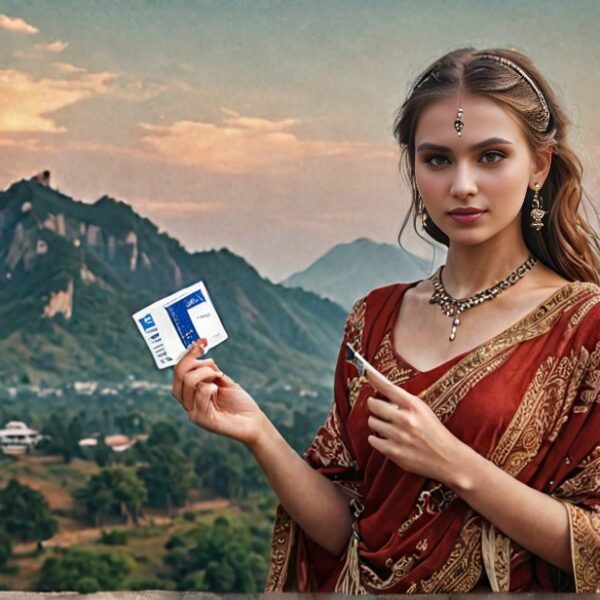 Slavic_girl__beautiful__India__holding_visa__cloth_75LSZR60